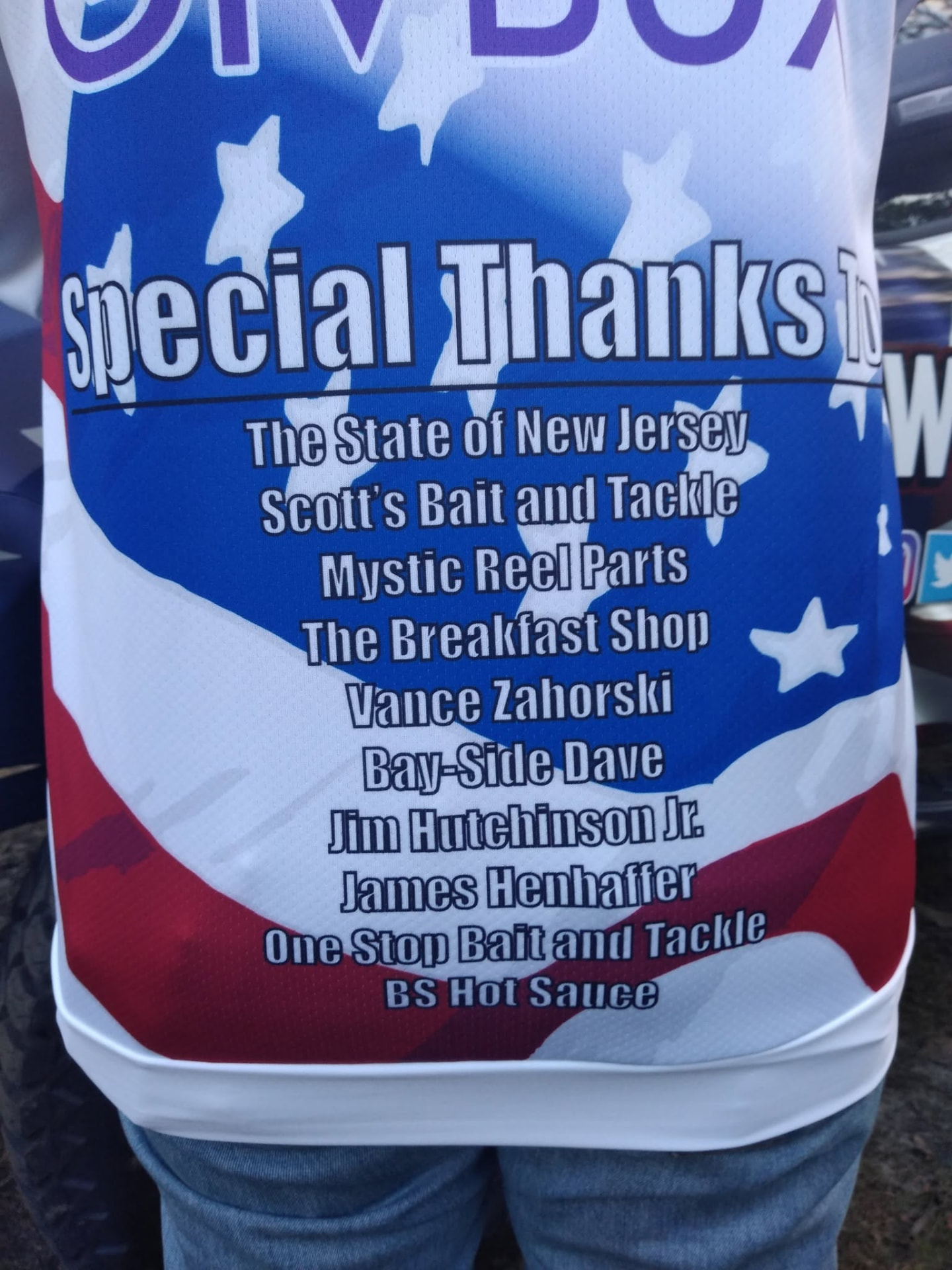 ReelMaxLife tournament jersey listing sponsors